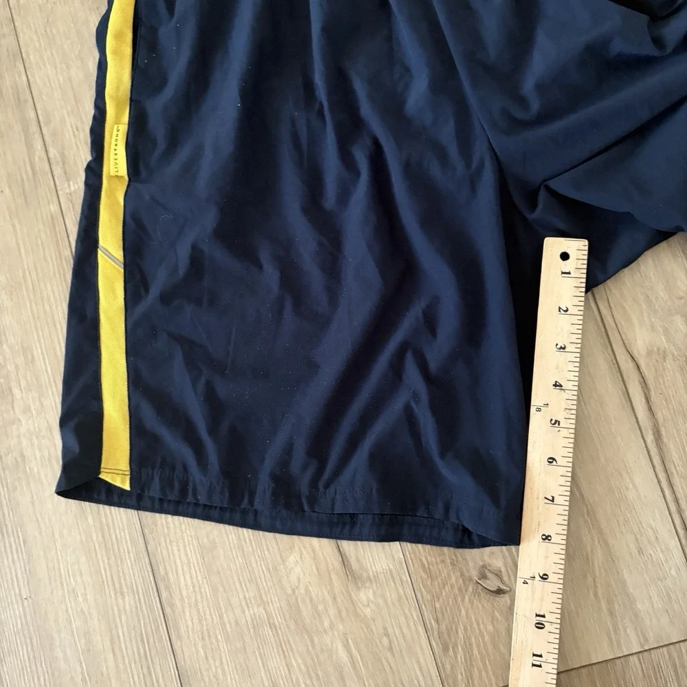 Nike Livestrong Woven Training Shorts Mens XXL Black Dri Fit Lined Stretch